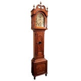 An Important Kentucky Federal Inlaid Cherrywood Tallcase Clock
