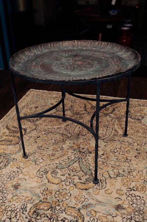 Persian Copper Tray Topped Table 5