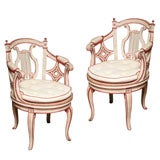 Pair of Italian Swivel Chairs