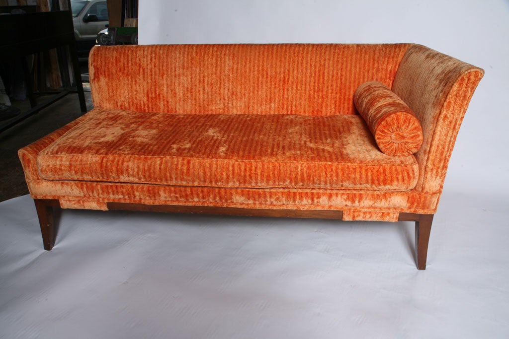 Great upholstered one arm Chaise in the<br />
style of Tommi Parzinger