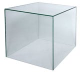 Pace Glass Cube Table