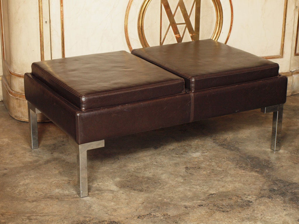 Leather Ottoman / Bench