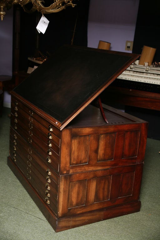 A 10 drawer map or folio chest 3