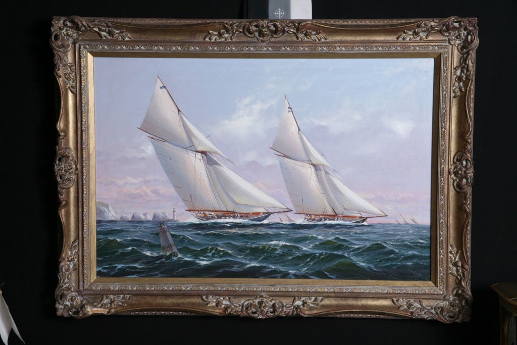 Oil Painting of Yachts