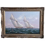 Oil Painting of Yachts