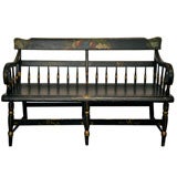 HAND PAINTED/DECORATED SETTEES BENCH FROM PENNSYLVANIA