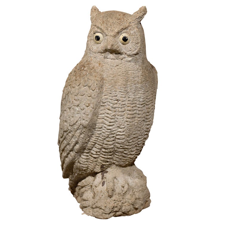 Stone Owl at 1stDibs