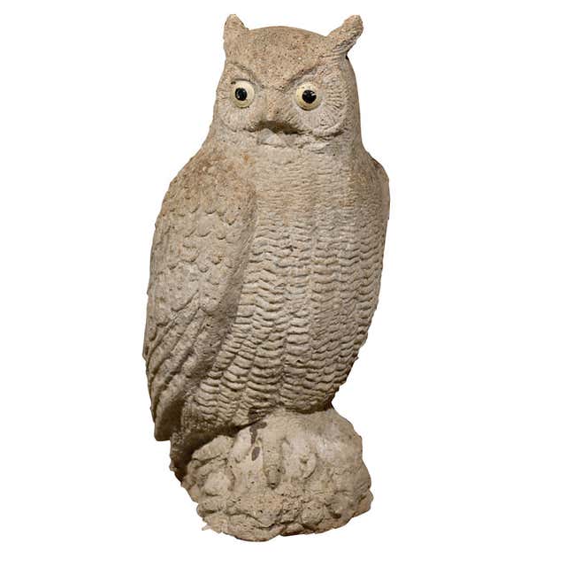 Stone Owl at 1stDibs