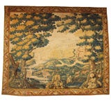 Antique 18TH CENTURY VERDURE TAPESTRY