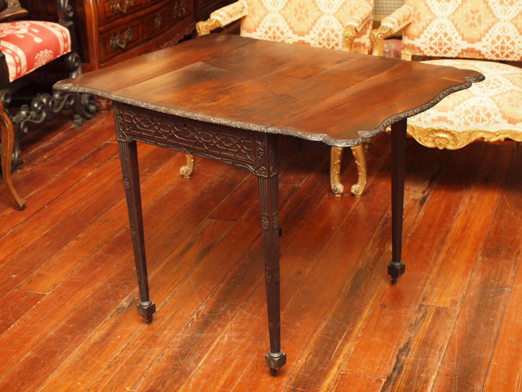 English EXCEPTIONAL 18TH C. ENGLISH PEMBROKE TABLE For Sale