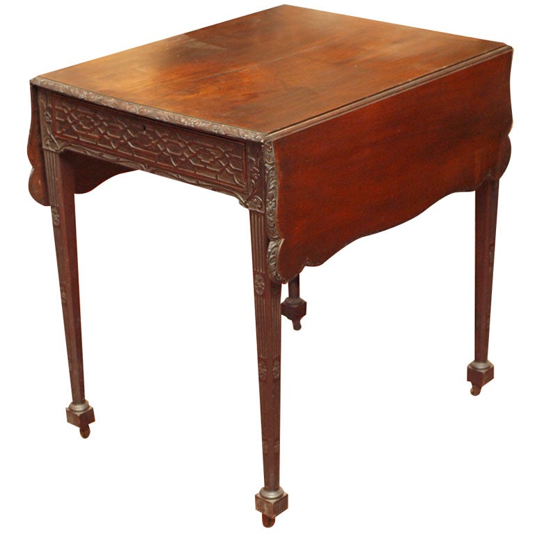EXCEPTIONAL 18TH C. ENGLISH PEMBROKE TABLE For Sale