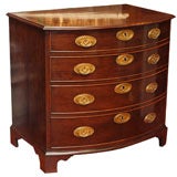 GEORGE III SMALL SCALE BOW FRONT CHEST