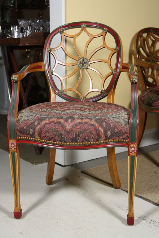American Pair Spider Back Chairs