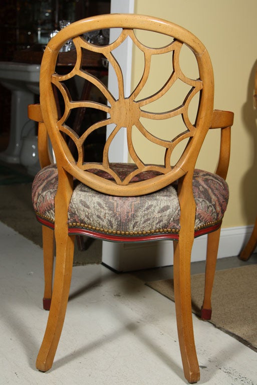 Pair Spider Back Chairs 3