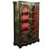 Japanese Incised and Lacquered Cabinet Vitrine