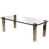 High Quality Coffee Table with Large Lucite Legs