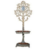 Metal Stand Form of Faux Bois Trunk
