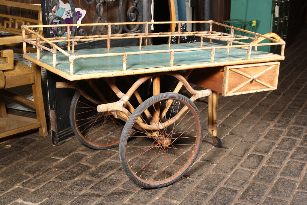 Bamboo Drinks Cart