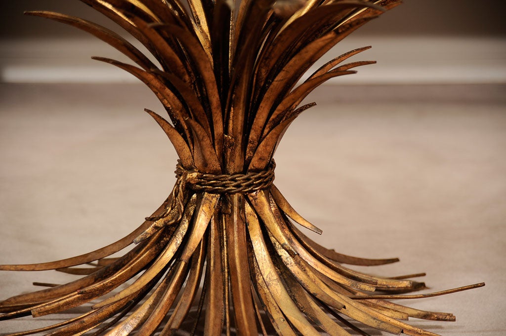 Italian Hollywood Regency Style Sheaf of Wheat Coffee Table 3