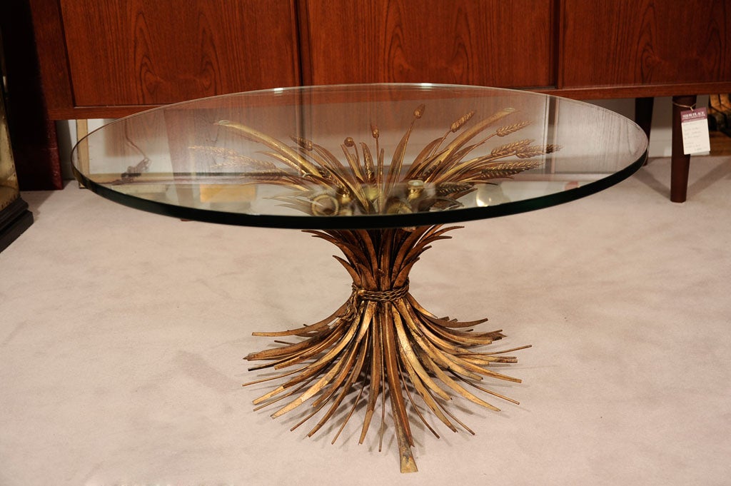 Italian Hollywood Regency Style Sheaf of Wheat Coffee Table 6