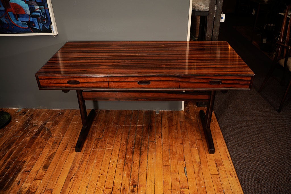 Mid-Century Rosewood Campaign Desk 5