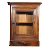 English Walnut Hanging Vitrine