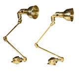 Used Pair of Brass Nautical Wall Lights