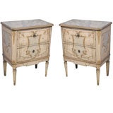 A pair of painted Commodes