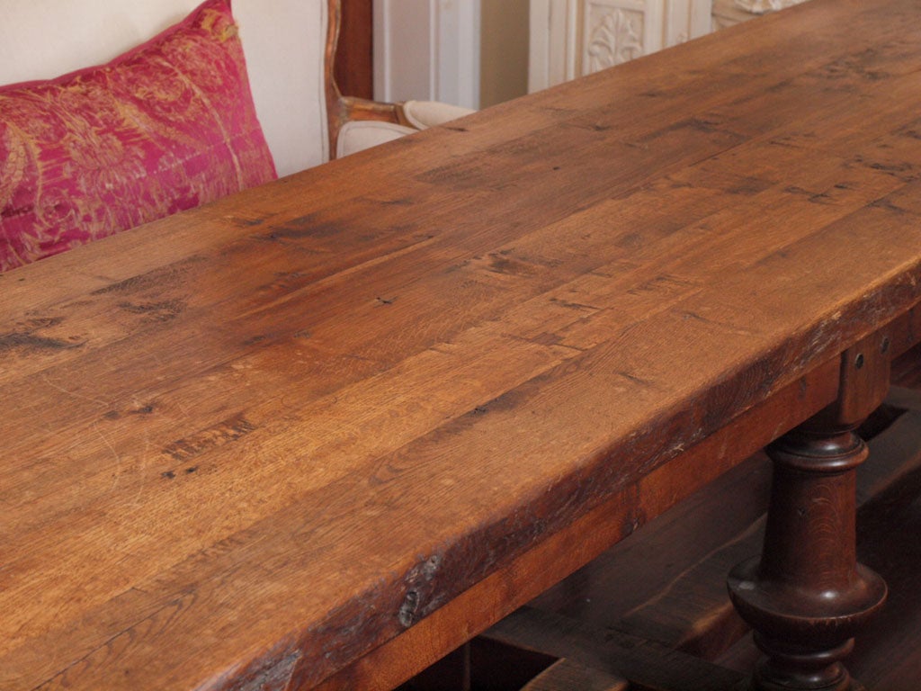 Antique French Harvest or Library Table (10 ft. long) at 1stDibs