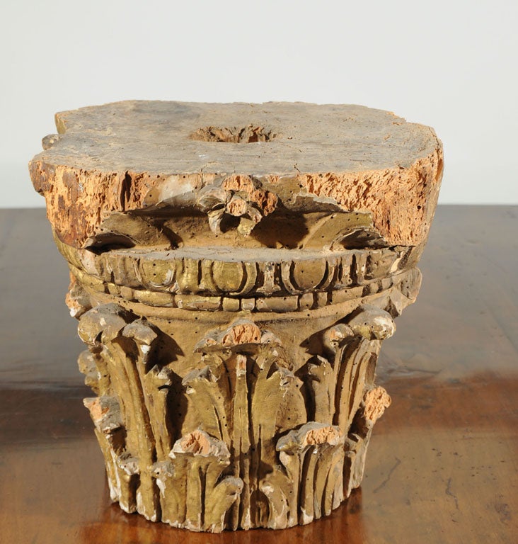 Carved Wooden Capital