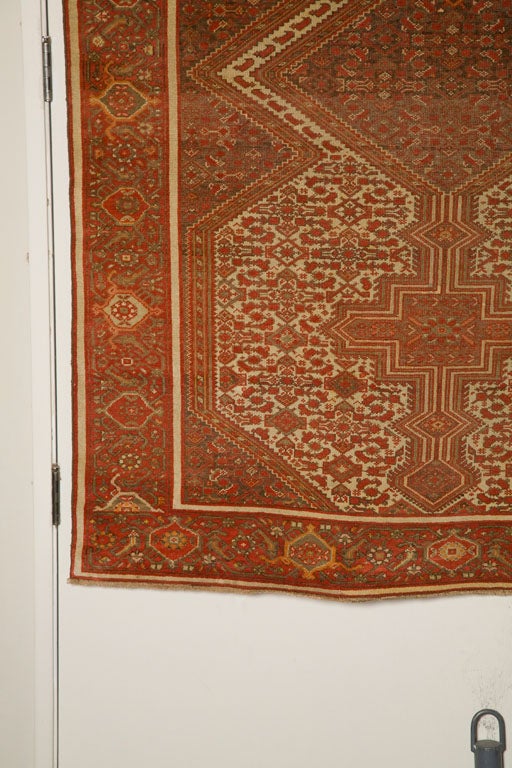 Antique Persian Mallayer Rug  In Good Condition In West Hollywood, CA