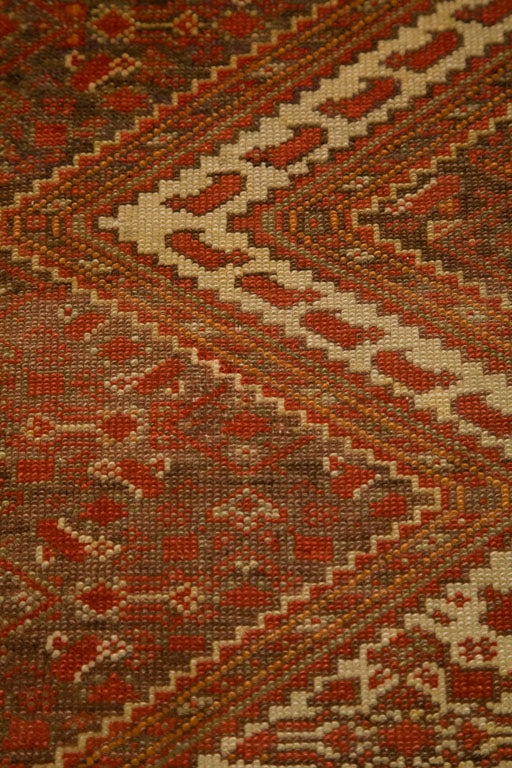 Wool Antique Persian Mallayer Rug 