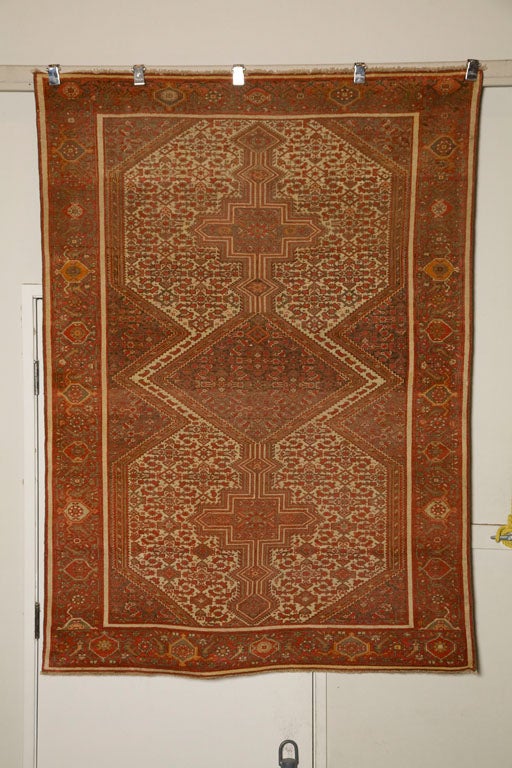 Antique Persian Mallayer Rug  5