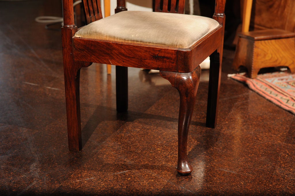Georgian Fruitwood Corner Chair with drop seat For Sale 1