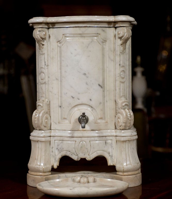 Carved Marble Lavabo