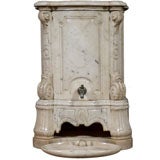Antique Carved Marble Lavabo