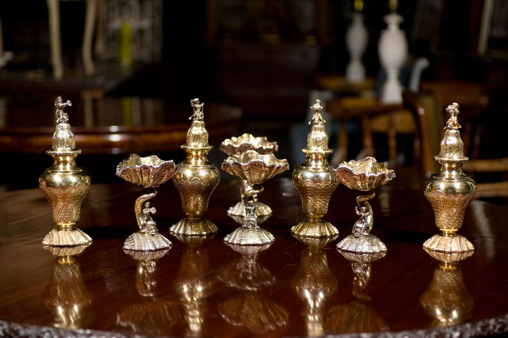 Pr. Sheffield Salt & Pepper Servers