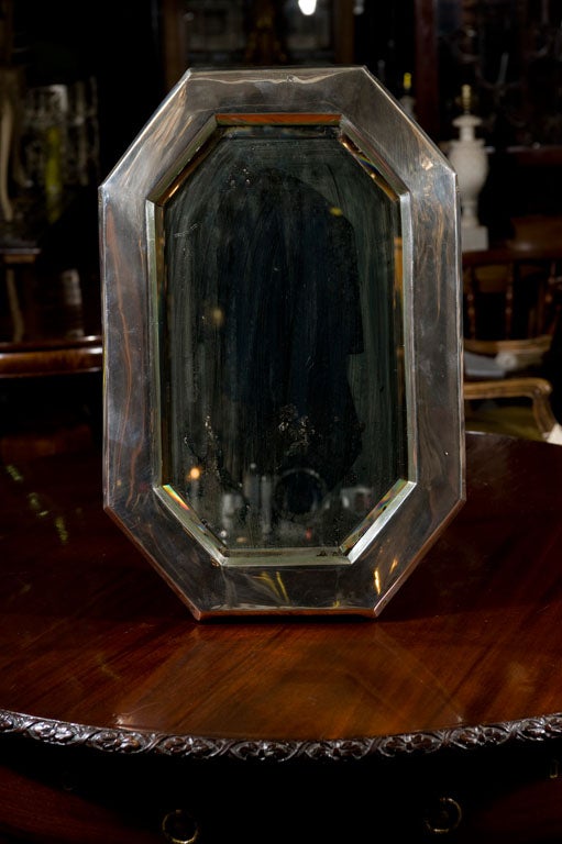 Georgian Sterling Silver Vanity Mirror