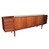 Danish Modern Rosewood Sideboard with 3 Doors and 8 Drawers
