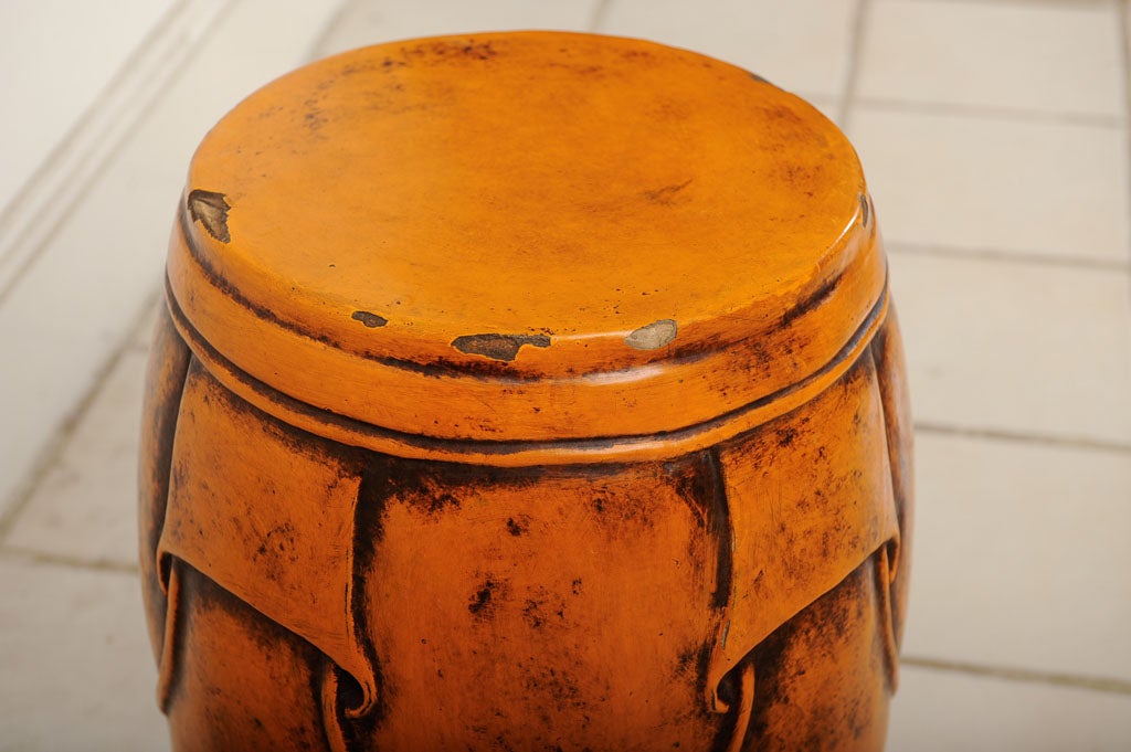 18th Century and Earlier 18th Century Chinese Drum Stool For Sale