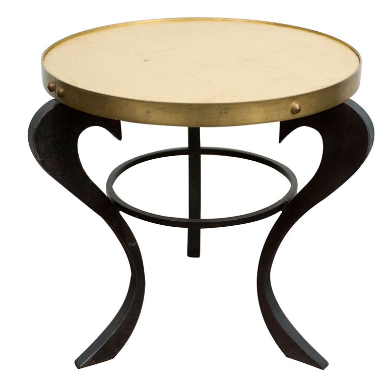 20th Century Metal and Brass Occasional Table
