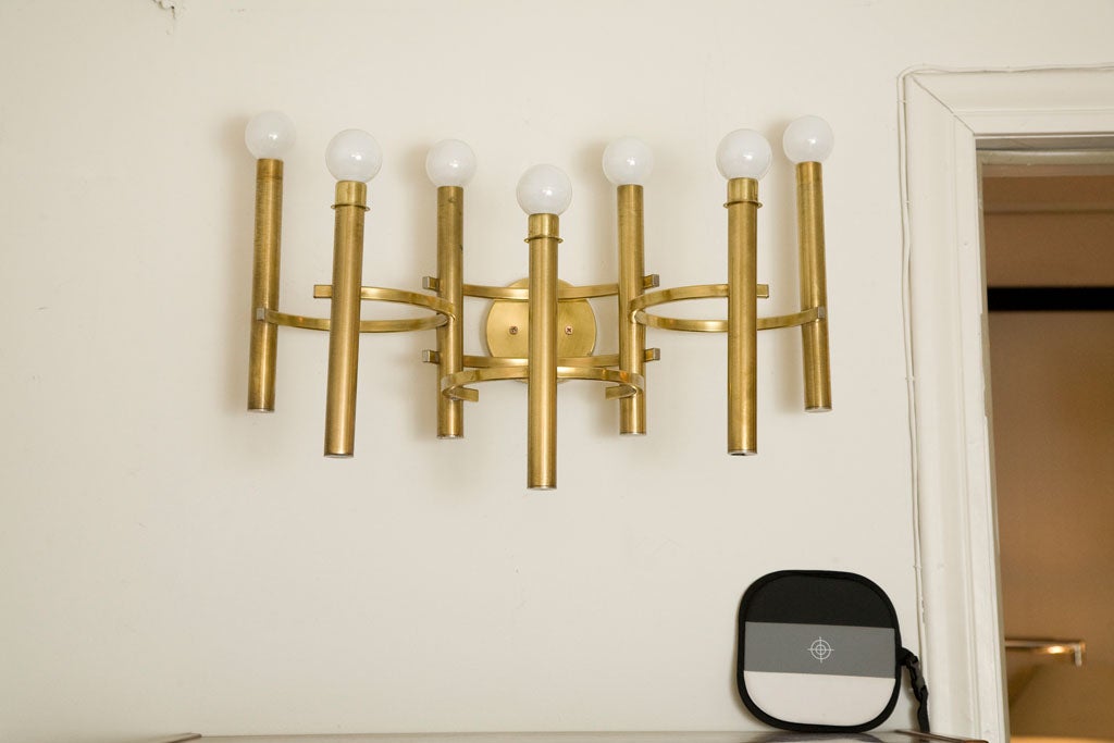 Brass Sciolari 7 Light Sconce