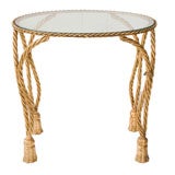 Italian Gilded Rope and Tassel Table