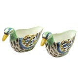 Pair of Pratt  Duck Sauceboats