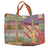 Bag Made Out of Vintage Kantha Fabric