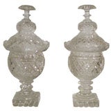 A PAIR OF REGENCY SWEETMEAT URNS, ENGLISH, 19th CENTURY