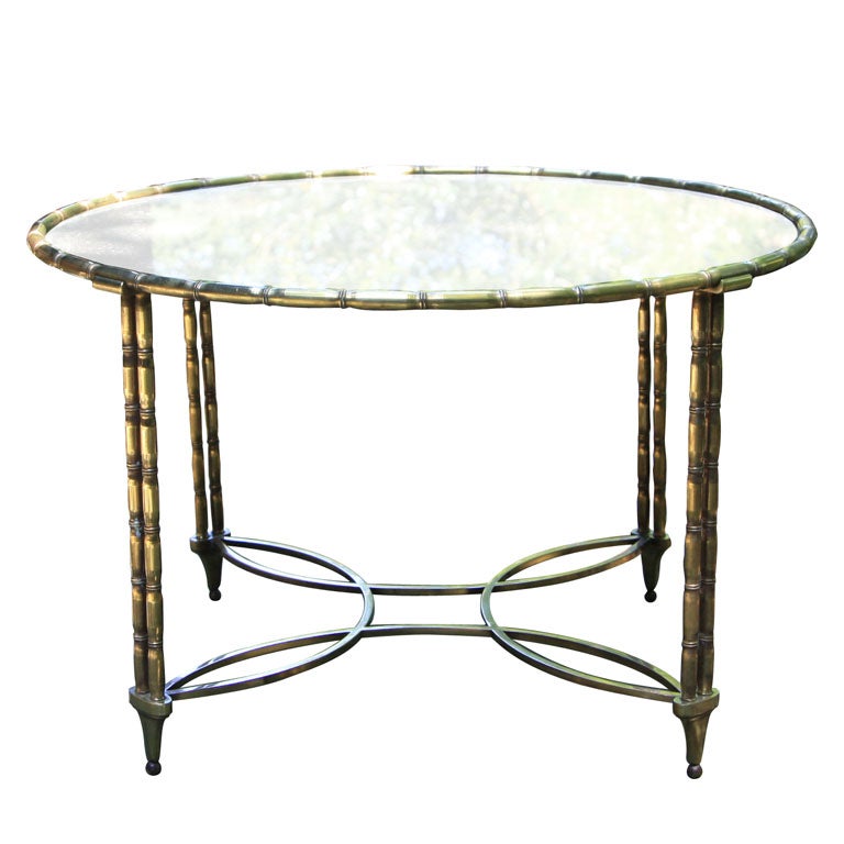 Brass Round Coffee Table