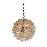 Murano flower sphere chandelier by Venini, circa 1960’s
