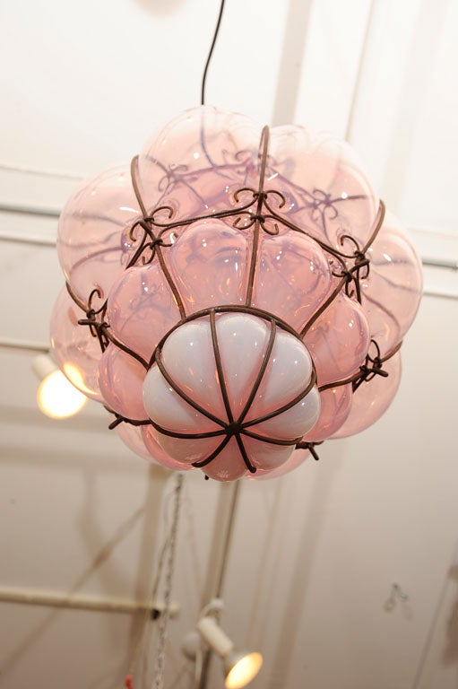 Mid-20th Century Seguso Murano Glass Lantern