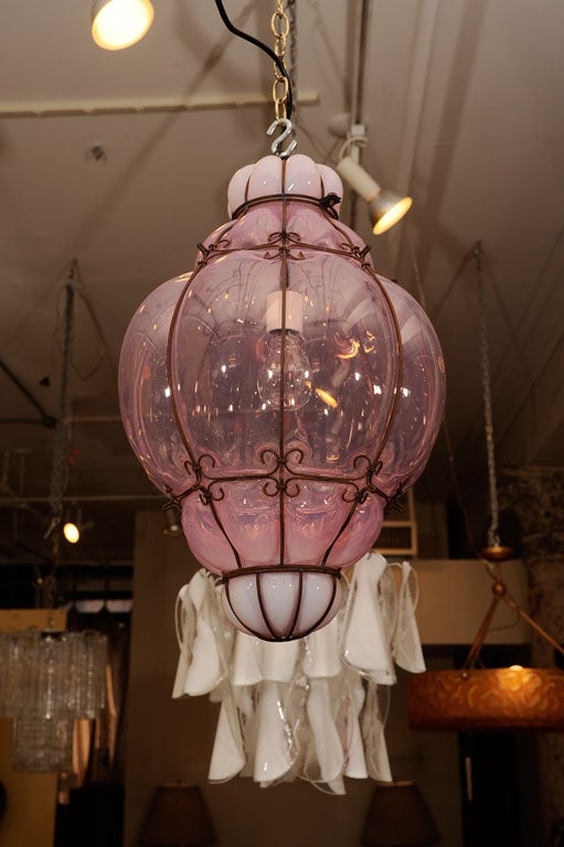 Seguso Murano Glass Lantern 3